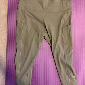 Lululemon Fast and Free Crop II 19” Size 12